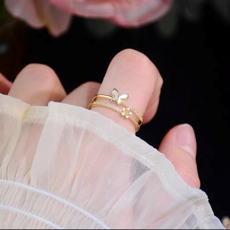 Verstellbarer Damenring mit Libellenmotiv, modische Persönlichkeit, schlicht, sauber, Ins-Stil, Mädchen, Sommer, Strand, Urlaub, Schmuck, Fingerring, Hochzeitsfeier, Schmuck