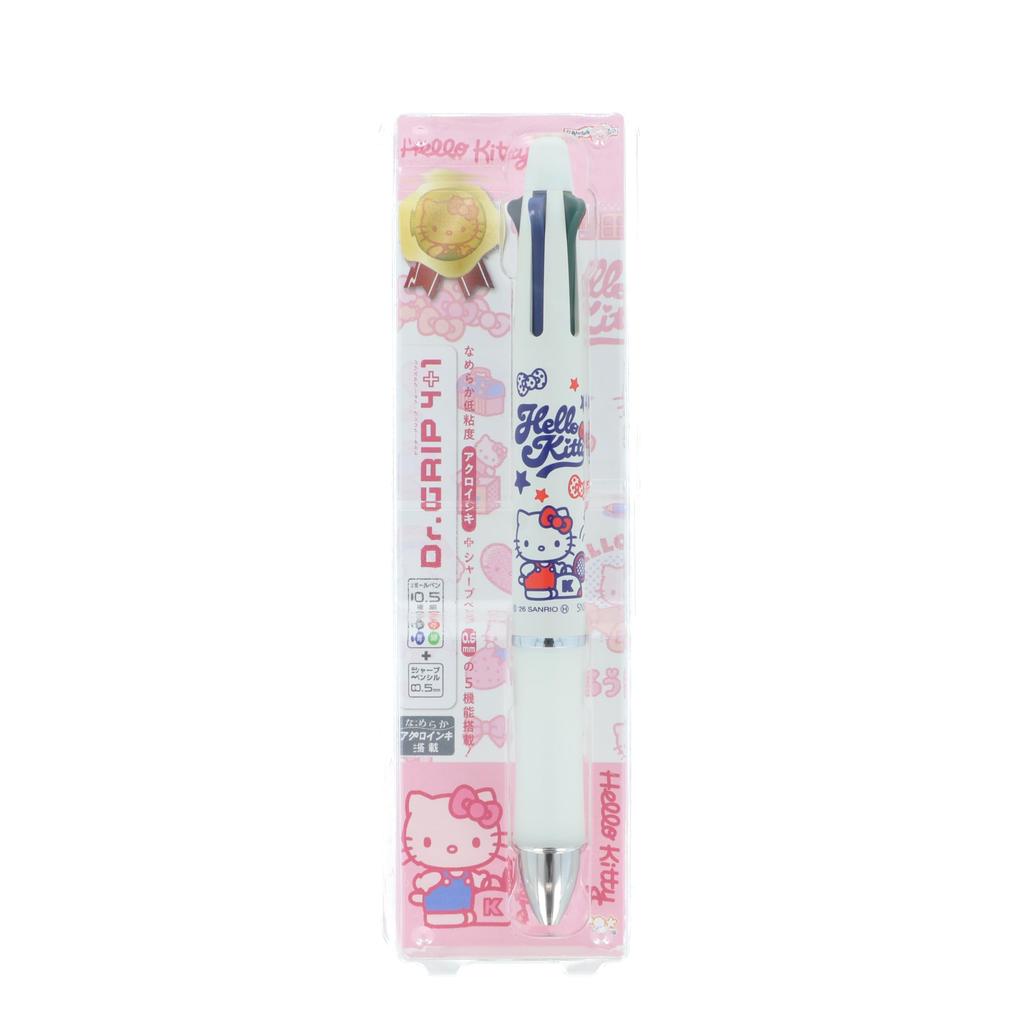 Stationery Hello Kitty Sanrio Characters Goods Ballpoint Pen and Mechanical Pencil Grip S4659961 Sun-Star Multi-color Dr. 4+1