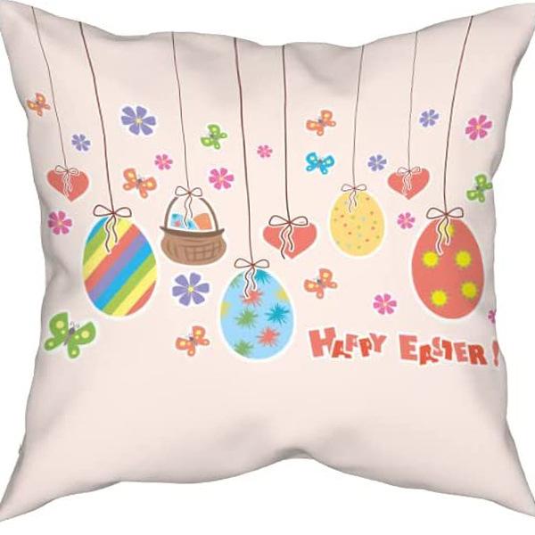 Super Cute Cartoon Linen Pillow Case Digital Printed Cushion Sofa Bed Pillow Simple