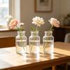 Yousheng Small Vases for Flowers, Mini Clear Glass Bud Vases, Mini Flower Vase for Wedding Table Centerpiece Home Decor,