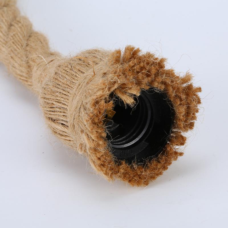 Retro Lamp Hemp Rope Pendant Light Vintage Loft Creative Lighting American Style E27 Lamps Bedroom Dining Living Room Home