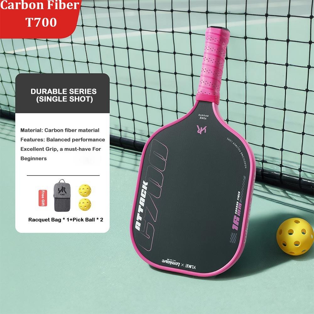 16MM Pickleball Rackets T700 Pickle Ball Paddle Set Fashion Pickleball Supplies for Adults Kids розы красного