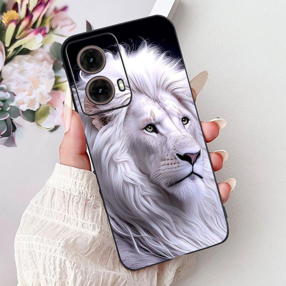 Case For Motorola Moto G35 Cover XT2433-5 Popular Flower Painted Soft Silicone Shockproof Coque For Moto G55 G75 G85 5G TPU Capa