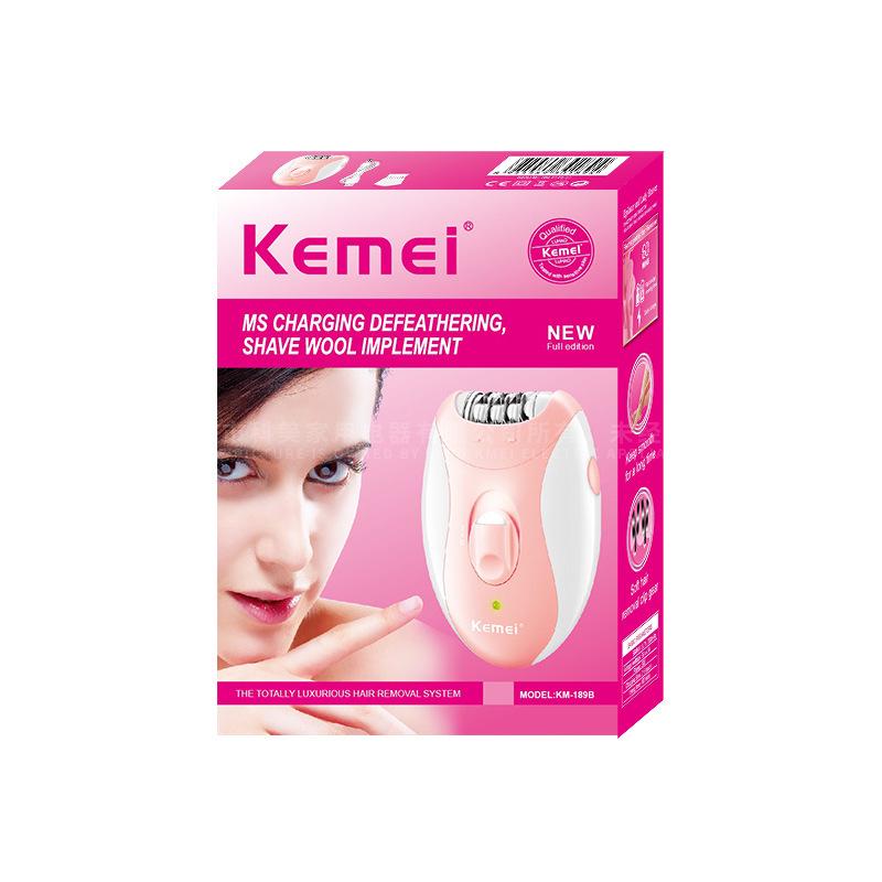Kemei KM-189B Women s Waterproof USB Hair Remover & Intimate Trimmer