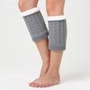 Knitted Leg Warmers for Women Men Thick Cable Knit Fleece Lined Stretchy Winter Socks Soft Thermal Boot Covers