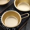 1Pc Gold Color Korean Traditional Aluminum Round Rice Bowl Wine Cup with Handle for Makgeolli Korean Wine Cup