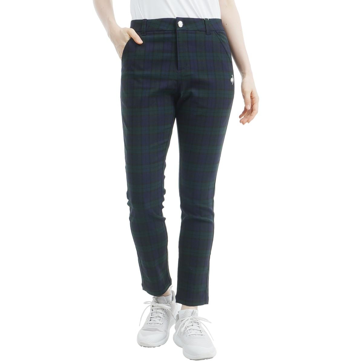 

Coq Sportif Golf Pants Plaid Pattern UVCUT Stylish Golf LG4FLP51L NV00 [Le Golf] [Stretch Forcer] Quarter-length Women s (Navy)