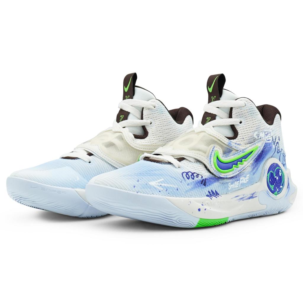 Nike KD Trey 5 X Low top Basketball Shoes Men's White Blue DJ7554-014(Team256-)