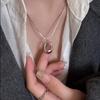 Irregular circle pendant necklace simple clavicle chain cold wind accessories