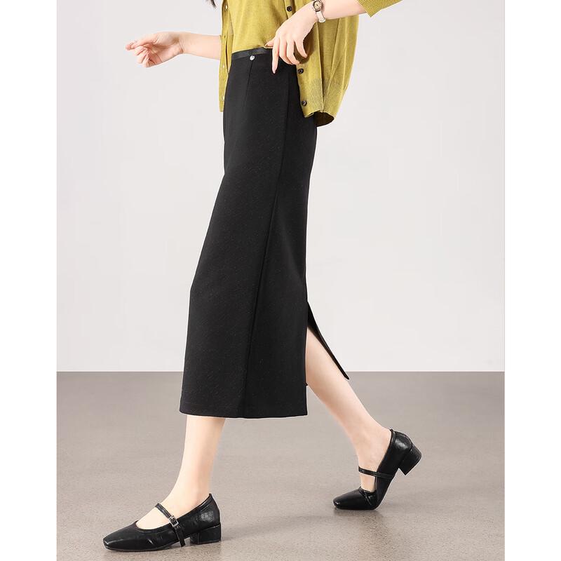TERRE BLEUE Women's High-Waist Commuter Pencil Skirt
