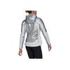 Adidas Space Jacket Running Hooded Outerwear Damen Oberbekleidung Dunkel-Silber-Metallic GN4269