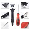 3 in 1 Silicone Caulking Tool Sealant Finishing Tool with Grout Scraper Scratch Awl 6 Exchange Silicone Pads 25 Finger Cots