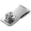 1pcs Zinc Alloy Hasp Latch Locks, 2.5 Inches, with 2 Keyed Hasp Latches Locking Knob, Drawer Lock Filing Cabinet Lock Closet Lock, Safety Hasp Lock,