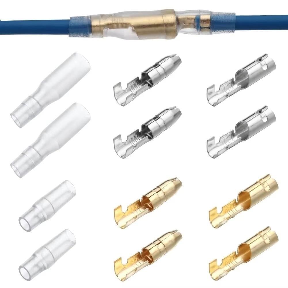 Copper Crimp Terminals Bare Nose Lugs Cold Pressure Terminal Set  Wire Wiring