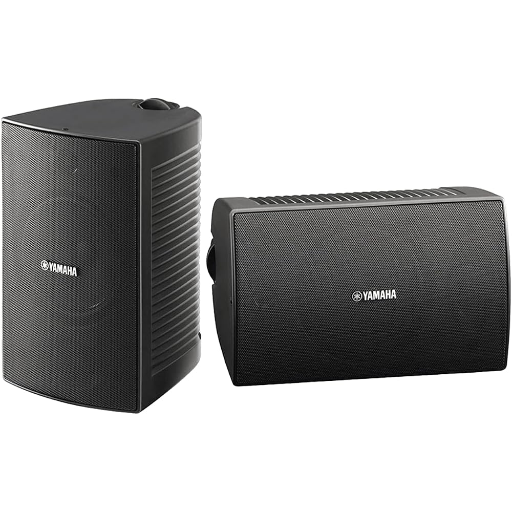 Yamaha YAMAHA All Weather Speaker with Mounting Bracket for Small Equipment, Compatible with High...