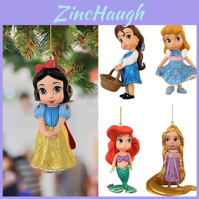 Christmas Disney Princess Acrylic Pendant Xmas Tree Hanging Decoration