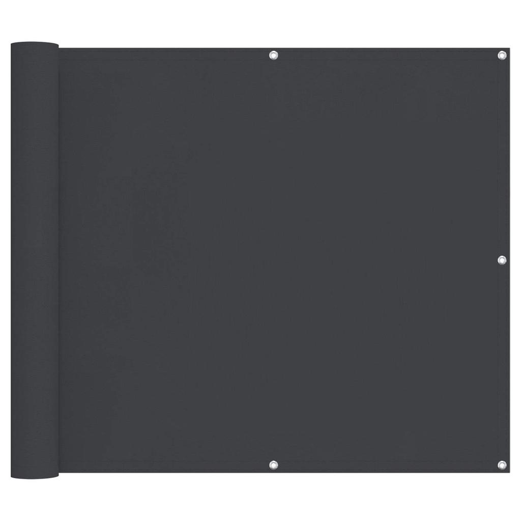 Balcony Privacy Screen Black 90 x 200 cm