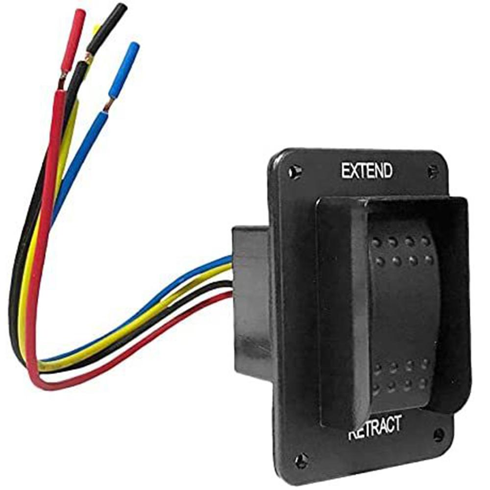 12V Metal RV Electric Stabilizer Jack Switch Compatible with Trailer Comp 387874