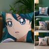Cure M-Mermaid Pillow Case Sofa and Living Room Decorative Cushion Covers Dust-proof and Mite-proof Invisible Zipper