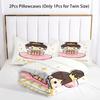 Cute Princess Print Comforter Set Bedding Set With Pillowcase Soft Microfiber Quilt For Girls Bedroom Home Decor Gift