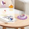 Cartoon Design Woven Cup Mat Handmade Insulation Placemat Tabletop Protector  Halloween Decorative
