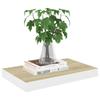 VidaXL Étagère murale flottante Chêne et blanc 40x23x3,8 cm MDF