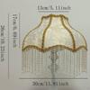 Bell Shape Scallop Lamp Shade Lampshade Handmade Classic Boho Cover for Reading Corners Home