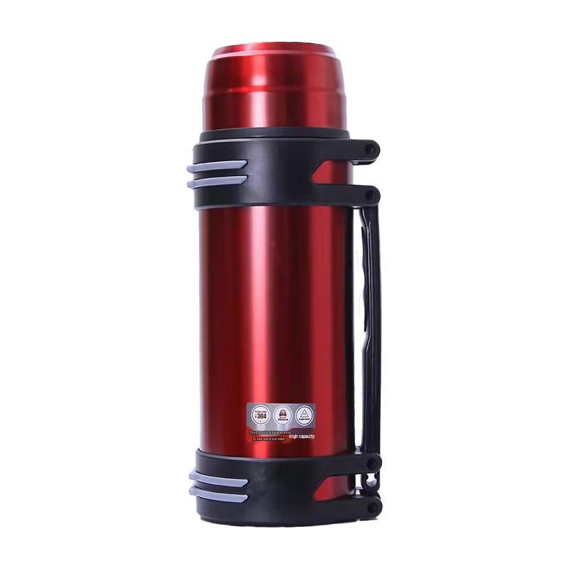 Hua Ti 2L Portable Stainless Steel Insulated Thermos with Bowl