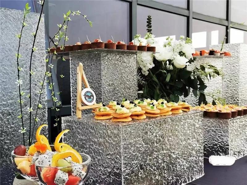 Acrylic Transparent  Dessert Rack Buffet Table Food Tray Rack Cake Tray Table Buffet Tea Break Stand Cake Display Dishes Plates