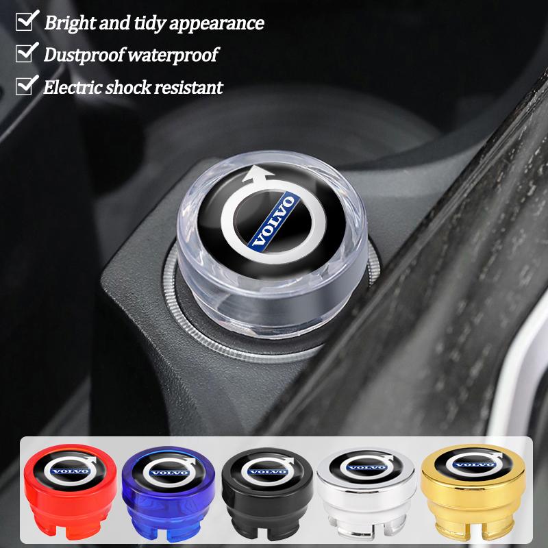 Car Cigarette Lighter Cap Auto Lighter Dust Proof Cover Accessorie For Volvo Rdesign XC60 XC90 XC40 V50 V60 V40 S60 C30 V70 S90