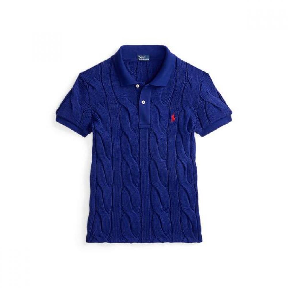 Polo Ralph Lauren Women S Cable Knit Cotton Polo Shirt Wmpokninb920294999