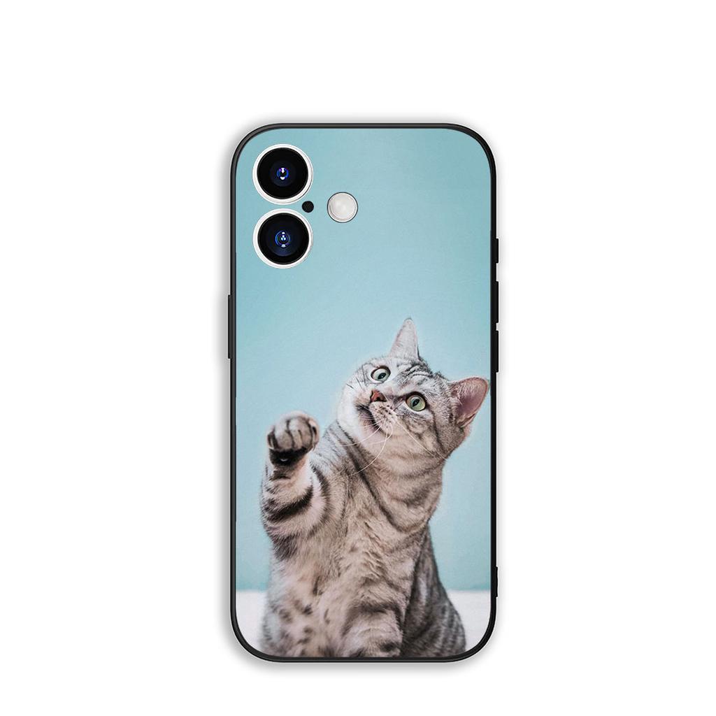 For Samsung Galaxy S25 S23 S22 S24 FE Ultra Plus A56 A05 A06 A15 A16 A57 S7 Edge Phone Cover Case Cat Meow