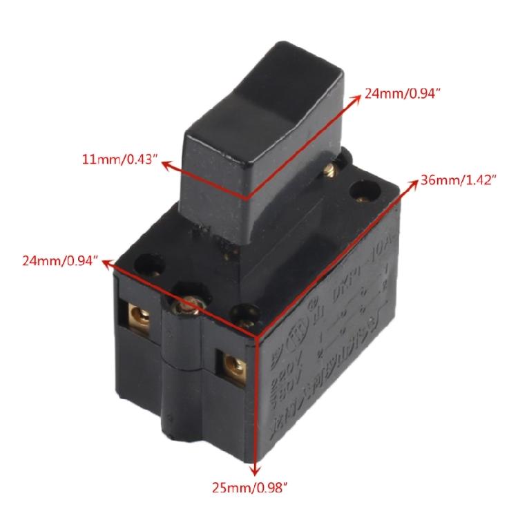 250V-5E4 10A Dustproof Triggers Cutter Switch Electric Tool Button Switches