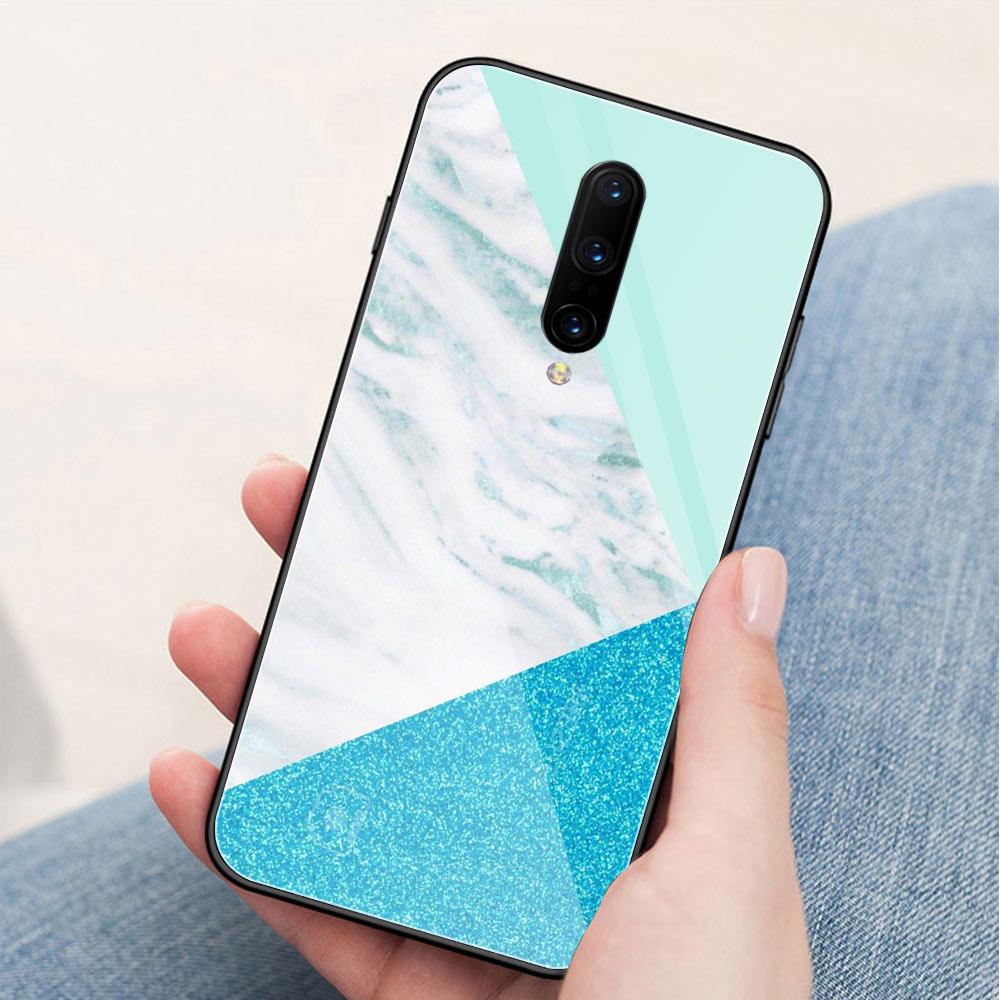Marmurowa obudowa na Oneplus 7 pro Szklana tylna obudowa Oneplus 6t coque na Oneplus 1+ 5 5t 6 Oneplus 6 6t 7 pro