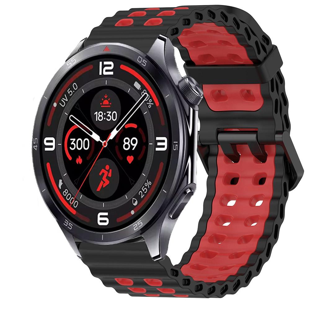 22mm Ocean Silicone Strap for OnePlus Watch 3 46mm/2/2R/Lite Sport Breathable Wristband forWatch 4 Pro/X X2/X3 Accessories