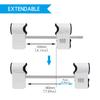 1pc 3-Digit Double Door Combination Lock Zinc Alloy Lock No Drilling For Bidirectional Doors Easy Installation