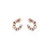 Boucles d'oreilles - AFRICA Fantasia - Zircone cubique multicolore - Finition or jaune 18 ct - Turquoise et perles
