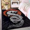 Dragon Pattern Calligraphy Art Pattern Rug Carpets for Bedroom Living Room Sofa Mat Creative Door Mat Cloakroom Home Decor