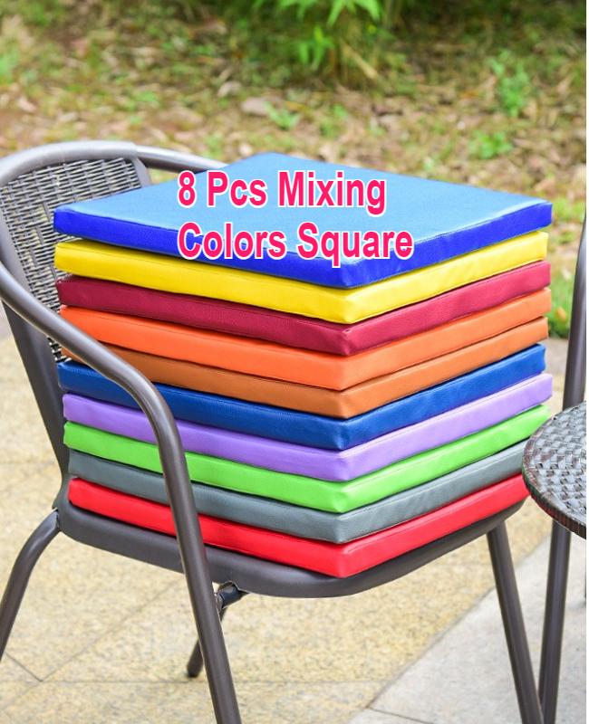 4/8pcs Elastic Floor Cushions with Handles Home Office Gaming Macaron Colors Thickened Meditation Mats Versatile Seating Decor