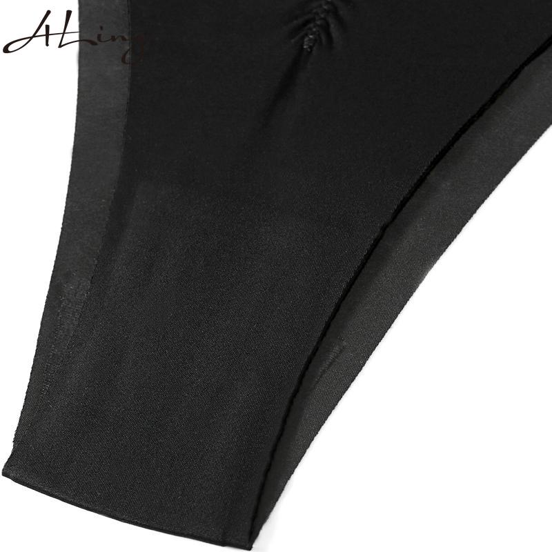 Bezešvé kalhotky pro ženy Ledové hedvábné spodní prádlo s nízkým pasem Fitness Sportovní spodní prádlo Sexy dámské tanga G-string spodní prádlo