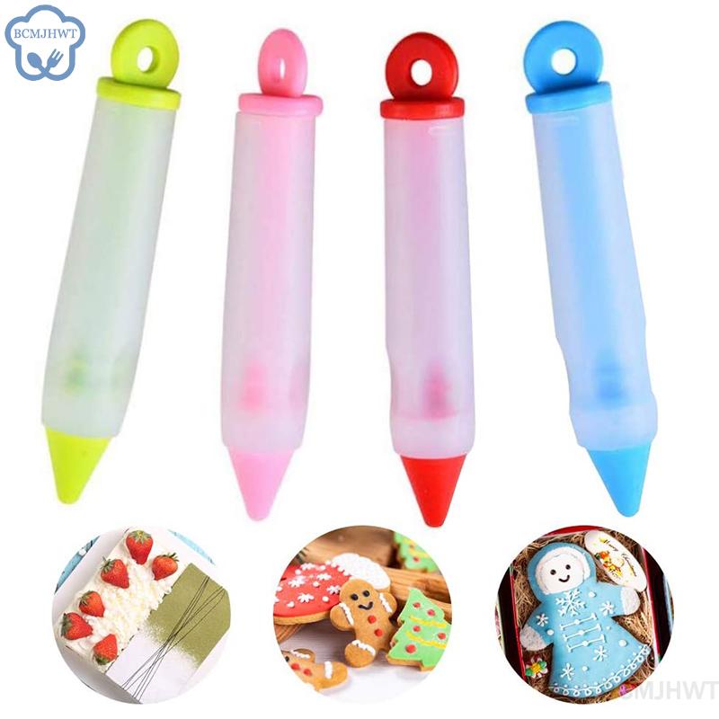 

Silicone Food Writing Pen Chocolate Decorating Tools Cake Mold Cream Cup, Cookie Icing Piping Pastry Nozzles Kitchen Accessories