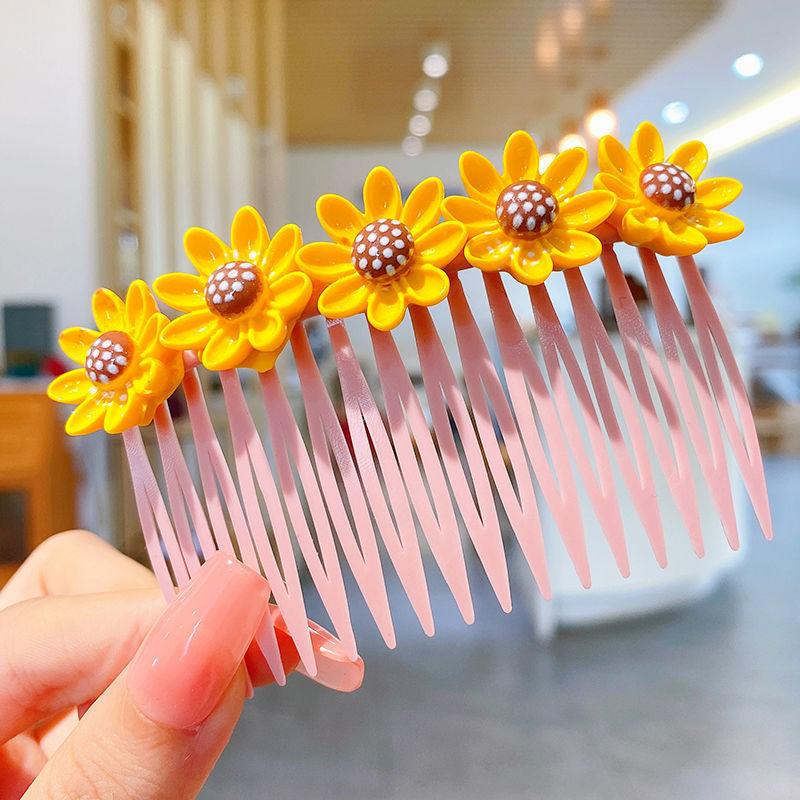 Mode Kinder Haarnadel Kleine Mädchen Pony Gebrochenes Haar Haarnadeln Mädchen Candy Farbe Süße Nette Einsatz Kamm Frauen Haar Zubehör