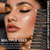 Shining Luster Eyeshadow Pencil 12 Color Mixing Palette Highlighting Eye Contouring and Eyeliner  Long-Lasting Waterproof  Eyeshadow Stick