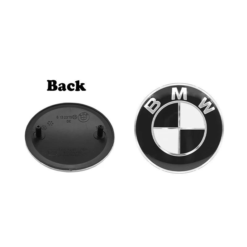 BMW M Car Logo Emblem 1/2pcs 82mm 74mm Compatible with E46 E36 E34 F10 E90 F30 E60 F30 E53 E30 E92 for Front Hood And Rear Trunk fsdf08