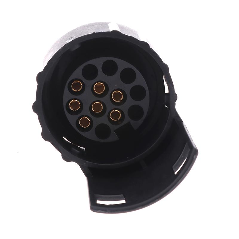 Conector Adaptador de Reboque 12V 7 Pinos para 13 Pinos Conversor Elétrico para Caravana