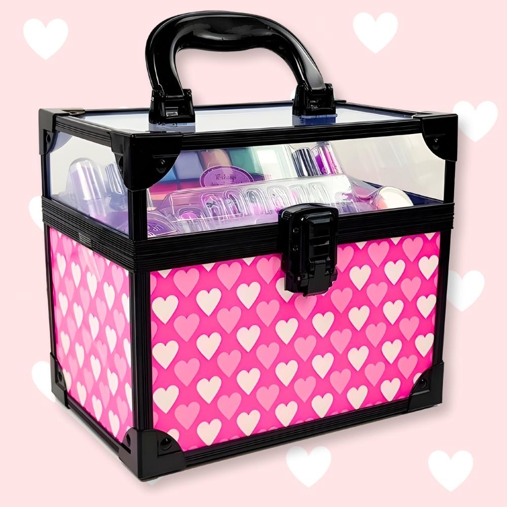 Cosmetics Case, Nail Makeup Set for Children and Girls, Large