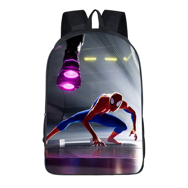 Spider-Man Backpack Elementary And Secondary School School Bag Large Capacity Cartoon Anime Boys Backpack Superman Spider-Man