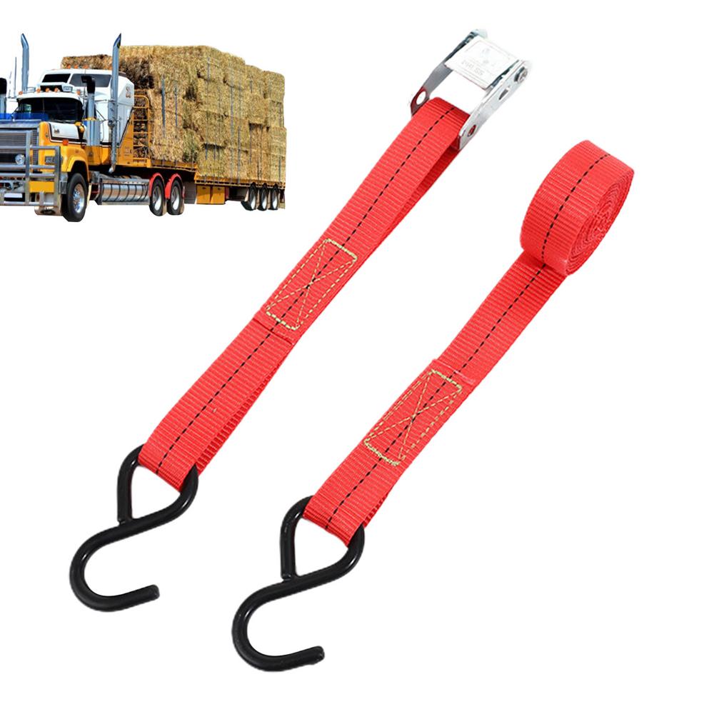 Truck Tie Down Straps Truck Straps Waterproof 5m Ratchet Strap Rope Tightener Heavy Duty Cargo Straps Camping Accessories