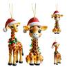 Yousheng Giraffe Christmas Ornaments 2D Cartoon Giraffe Christmas Hanging Decor for Xmas Tree Acrylic Giraffe Gifts for Women Men