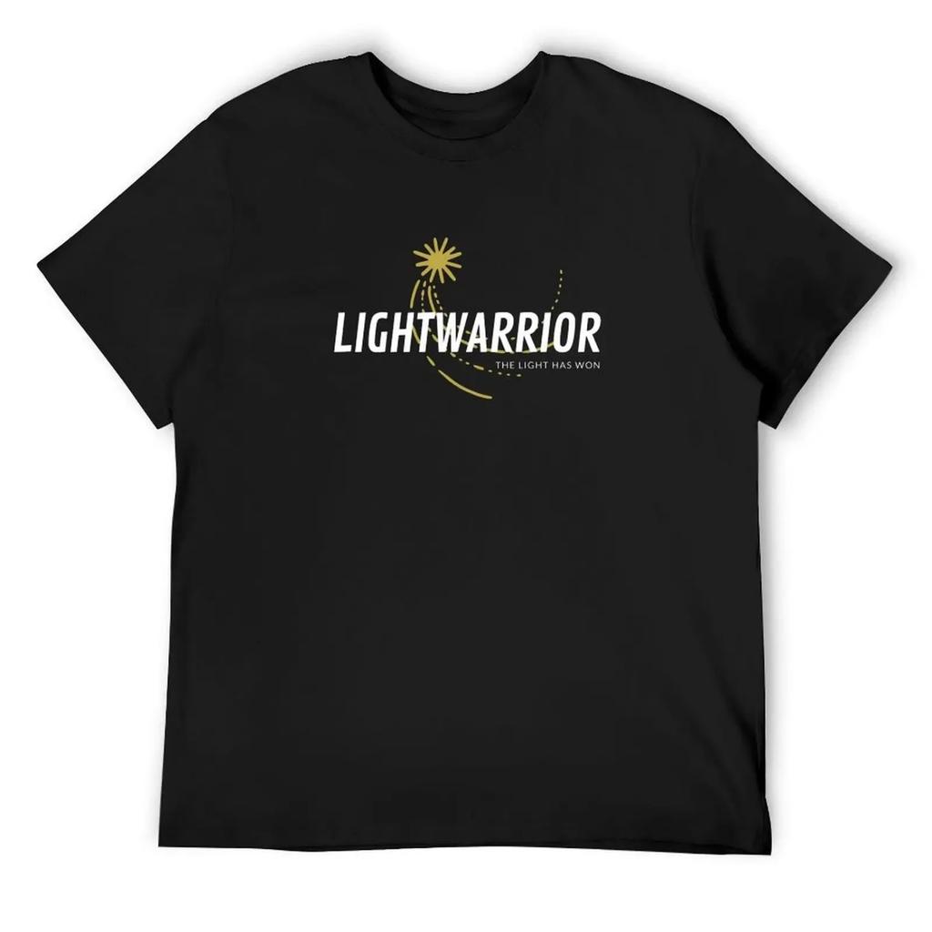 Light Warrior Star T-Shirt oversizeds anime figures graphic t shirts funny t shirts men